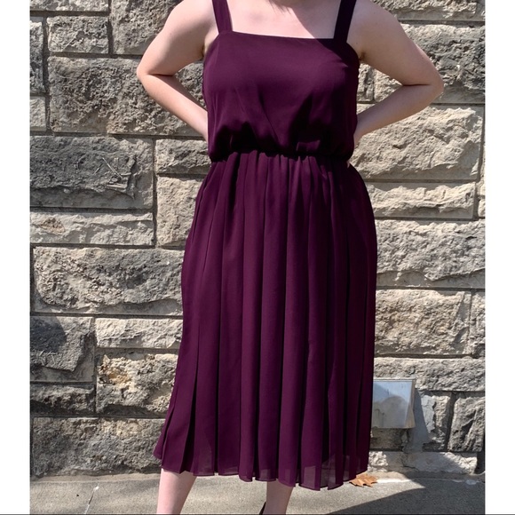 Vintage Nah Nah Petite 2 Piece Dress Plum - Picture 4 of 8